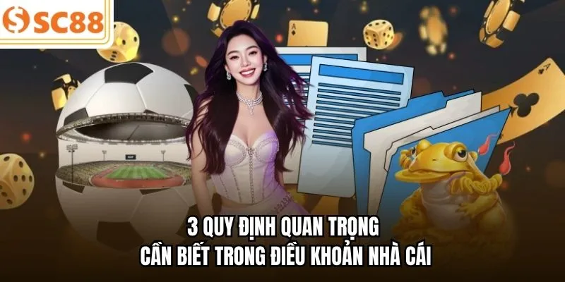 3 quy định quan trọng cần biết trong điều khoản nhà cái