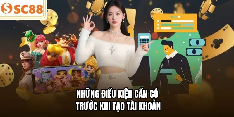 Những điều kiện cần có trước khi tạo tài khoản