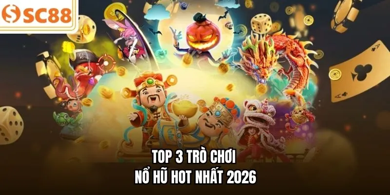 Top 3 trò chơi nổ hũ hot nhất 2026